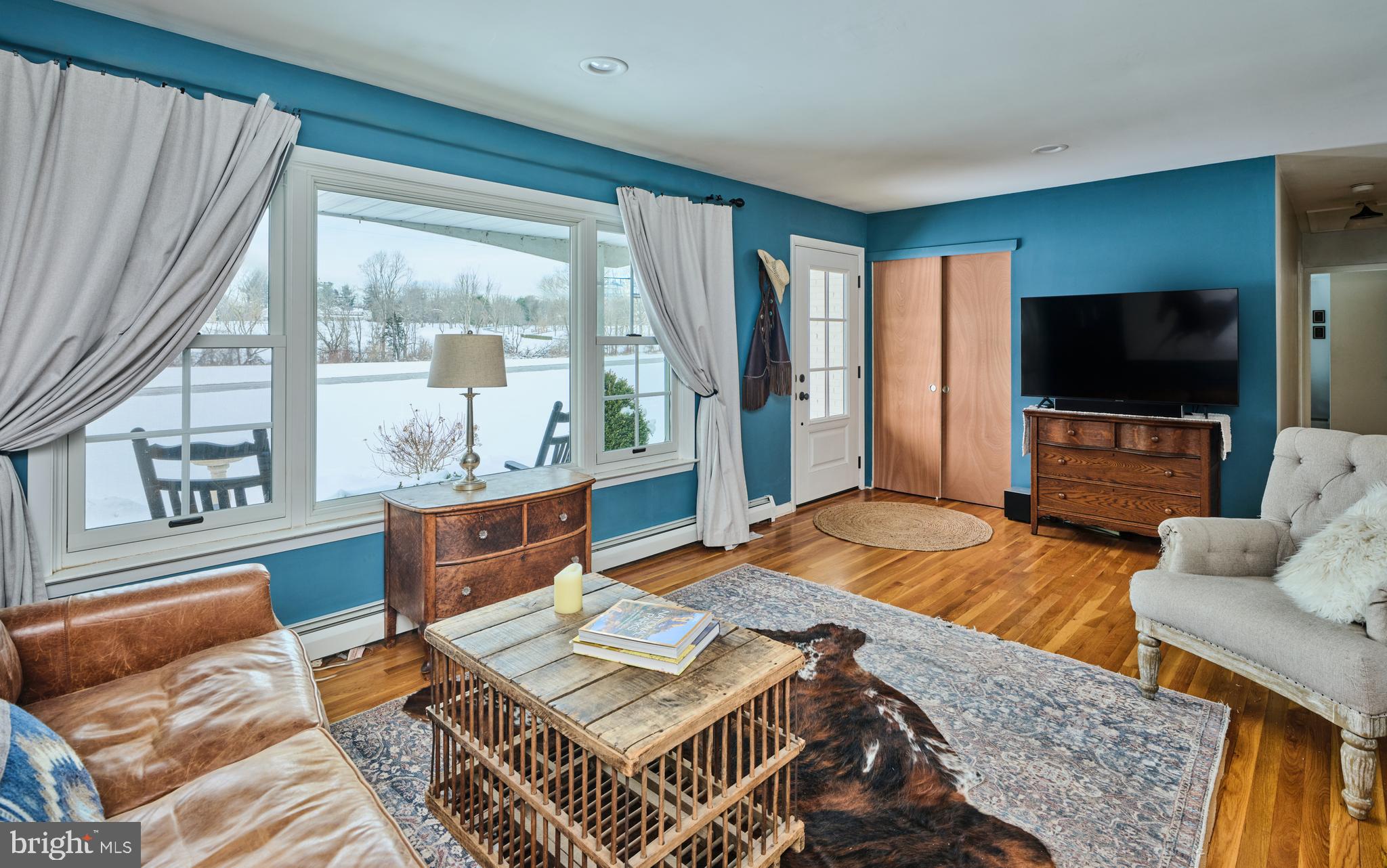 6374 Saw Mill Road Lumberville, PA 18933 - Photo 12 of 32 Wonderful natural light in spacious living room