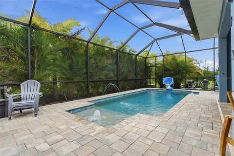 a view of outdoor space yard and swimming pool