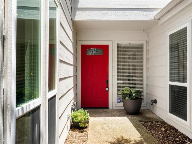 a view of a entryway door of the house
