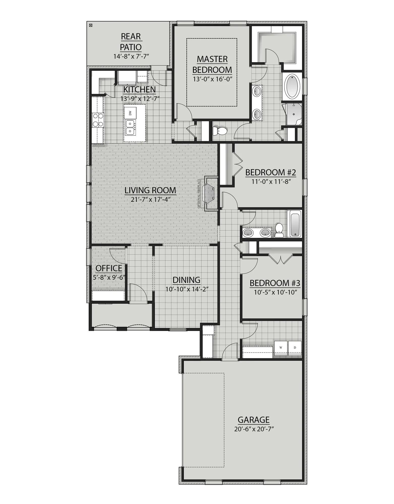 35 Butterfly Bend Freeport, FL 32439 - Photo 2 of 2 Rousseau III H - floor plan