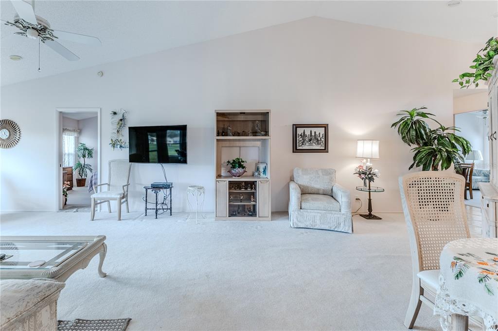 2420 Rolling View Drive Spring Hill, FL 34606 - Photo 14 of 62 a living room with furniture and a flat screen tv