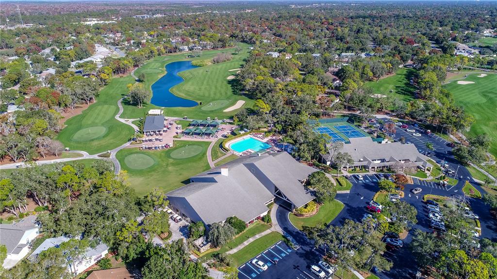 2420 Rolling View Drive Spring Hill, FL 34606 - Photo 58 of 62 an aerial view of a house with a yard swimming pool outdoor seating
