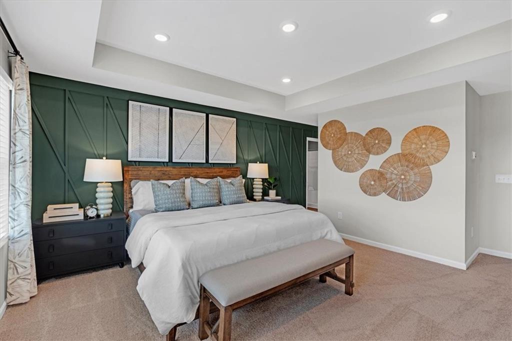 117 Lavender Circle Calhoun, GA 30701 - Photo 18 of 29 a bedroom with a bed and a painting on the wall