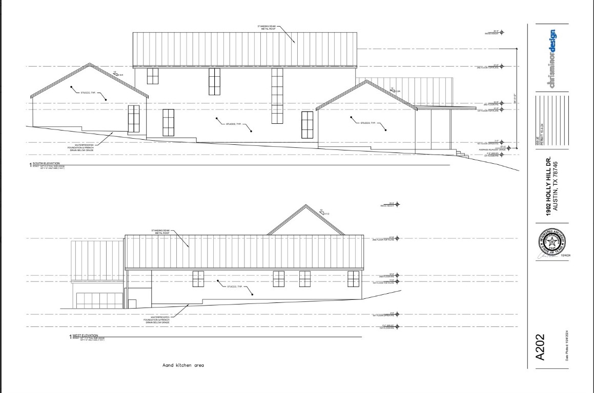 1902 Holly Hill Drive Austin, TX 78746 - Photo 2 of 6 a black and white photo of a room