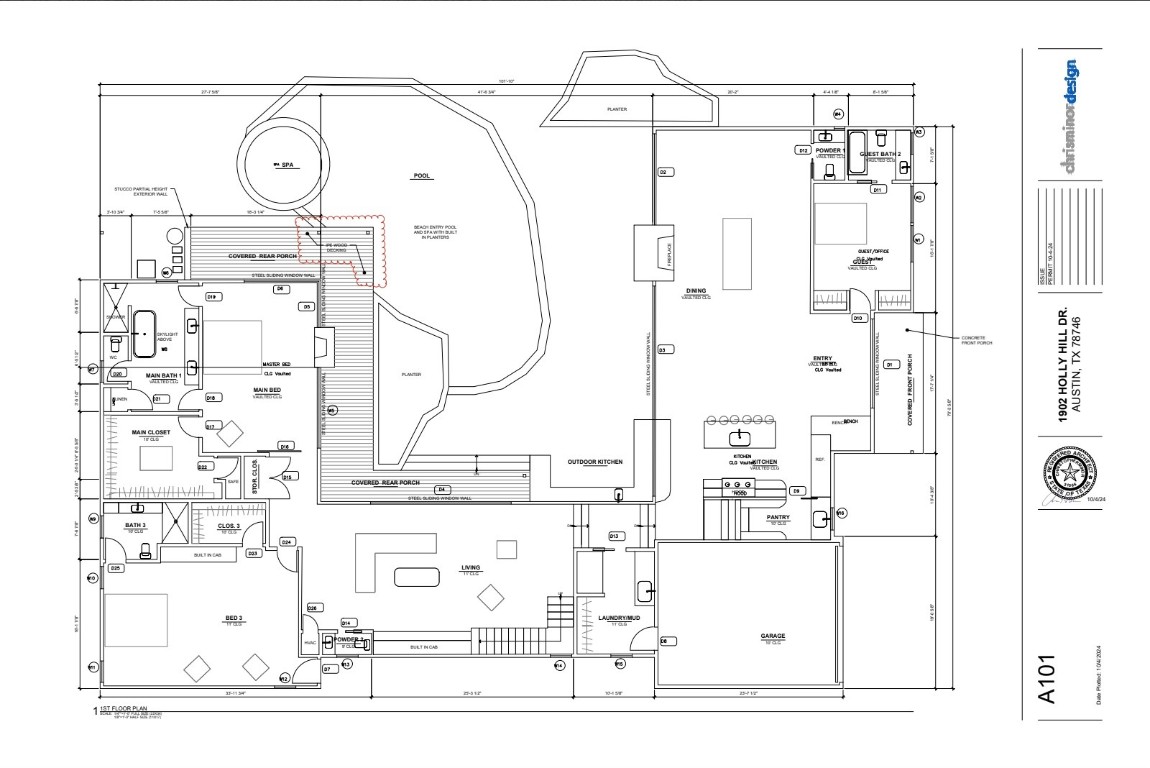 1902 Holly Hill Drive Austin, TX 78746 - Photo 5 of 6 a picture of a bathroom with a sink and a mirror