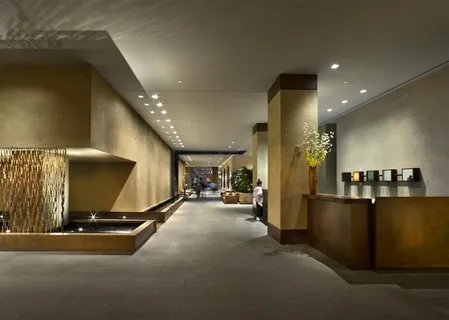 a front view of a building