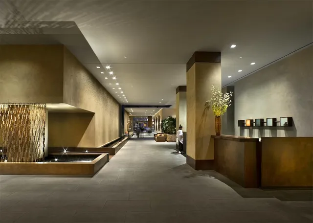 a front view of a building