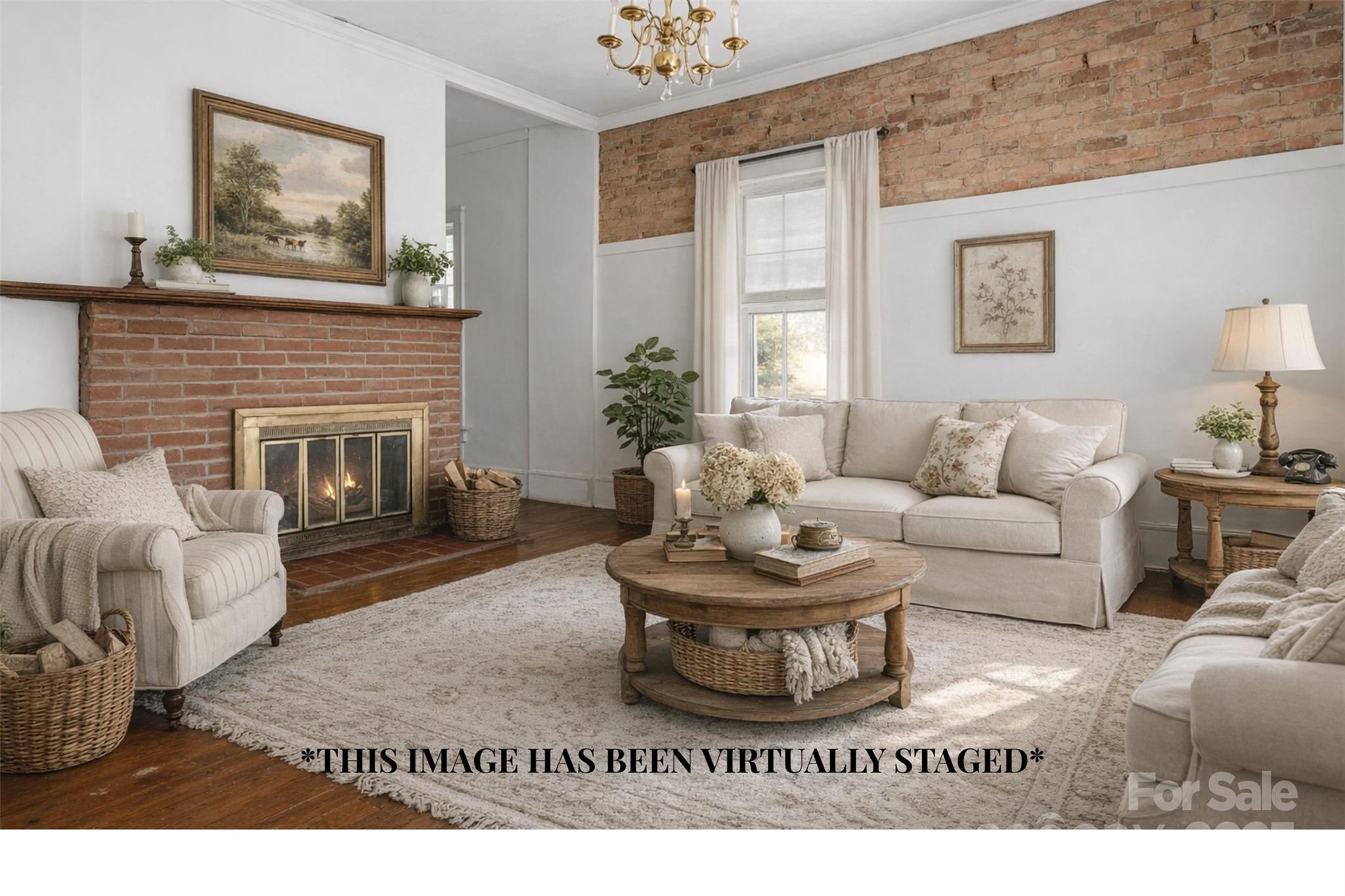 787 Startown Road Lincolnton, NC 28092 - Photo 13 of 33 a living room with furniture and a fireplace