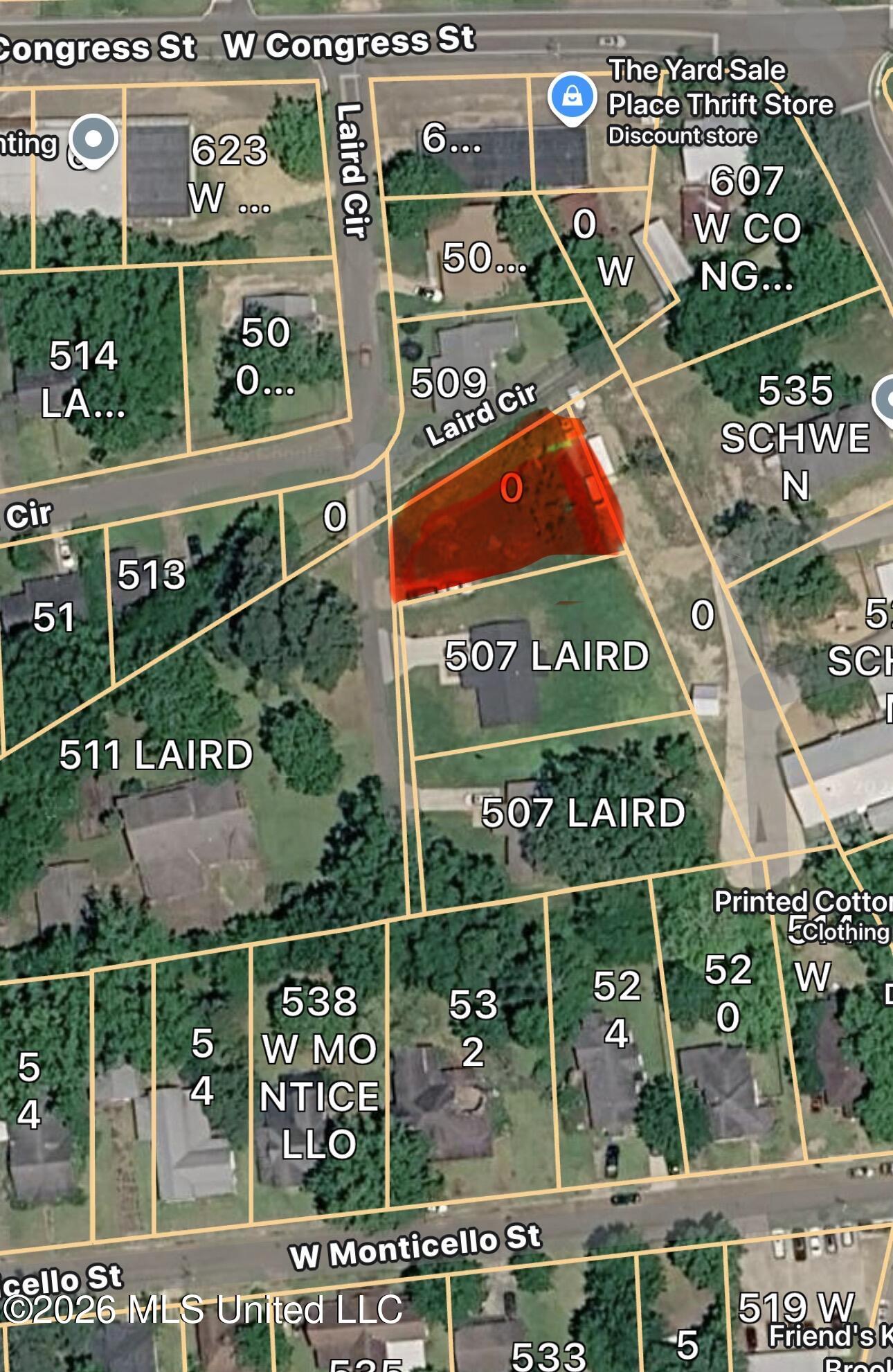Laird Circle Brookhaven, MS 39601 - Photo 1 of 1 Laird Lot Tract A aerial
