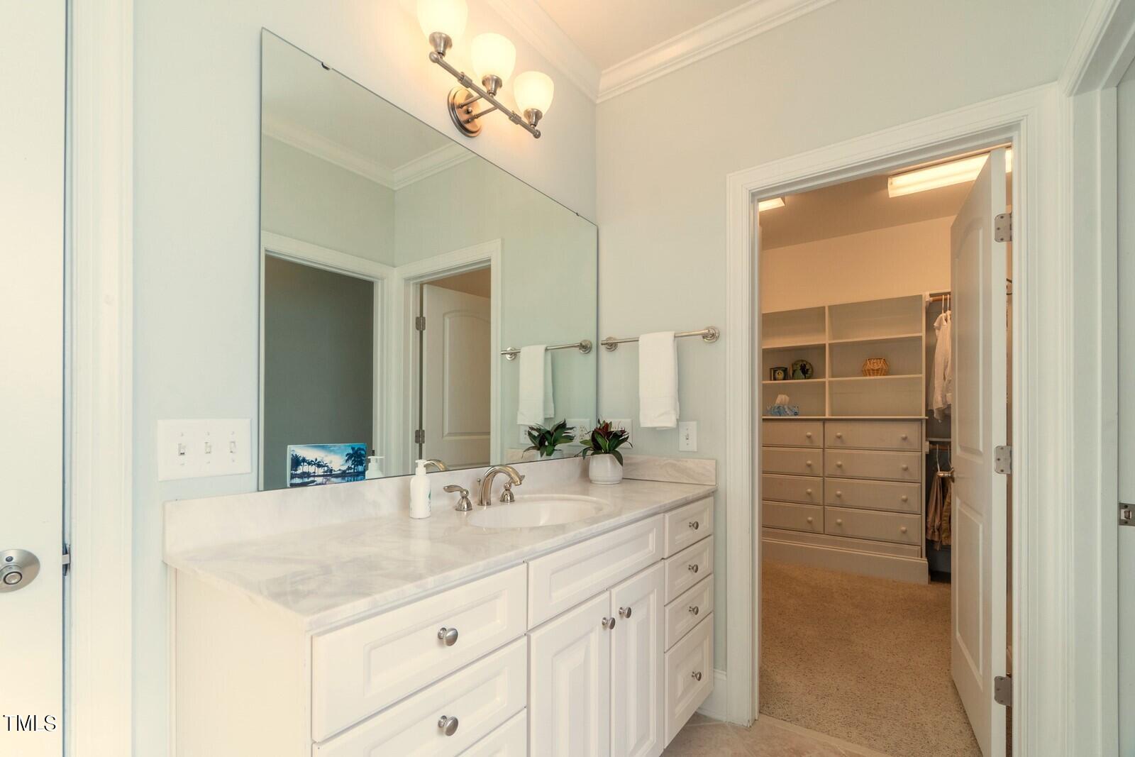 4211 Forest Edge Trail Durham, NC 27705 - Photo 45 of 62 One of two vanities in owners' bath.