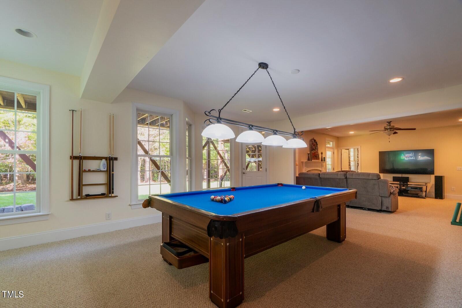 4211 Forest Edge Trail Durham, NC 27705 - Photo 51 of 62 a pool table sitting in the middle of a room