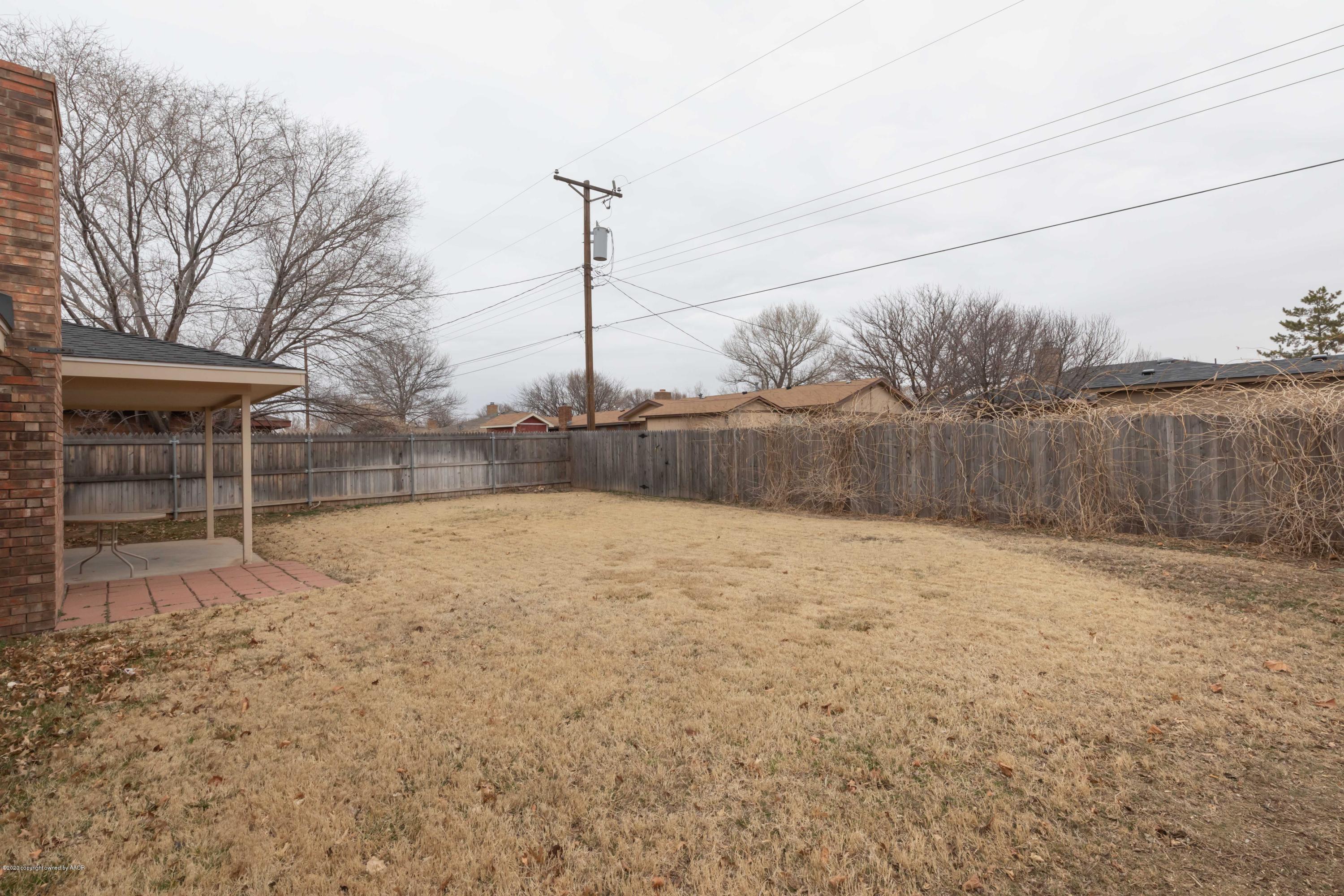 5719 South Fannin Street Amarillo, TX 79110 - Photo 39 of 39 BACKYARD VIEW 2
