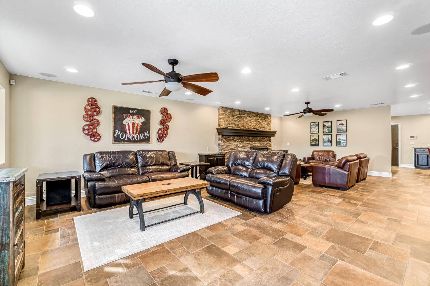 505 Ash Street Lemoore, CA 93245 - Photo 10 of 66 a living room with furniture and kitchen view