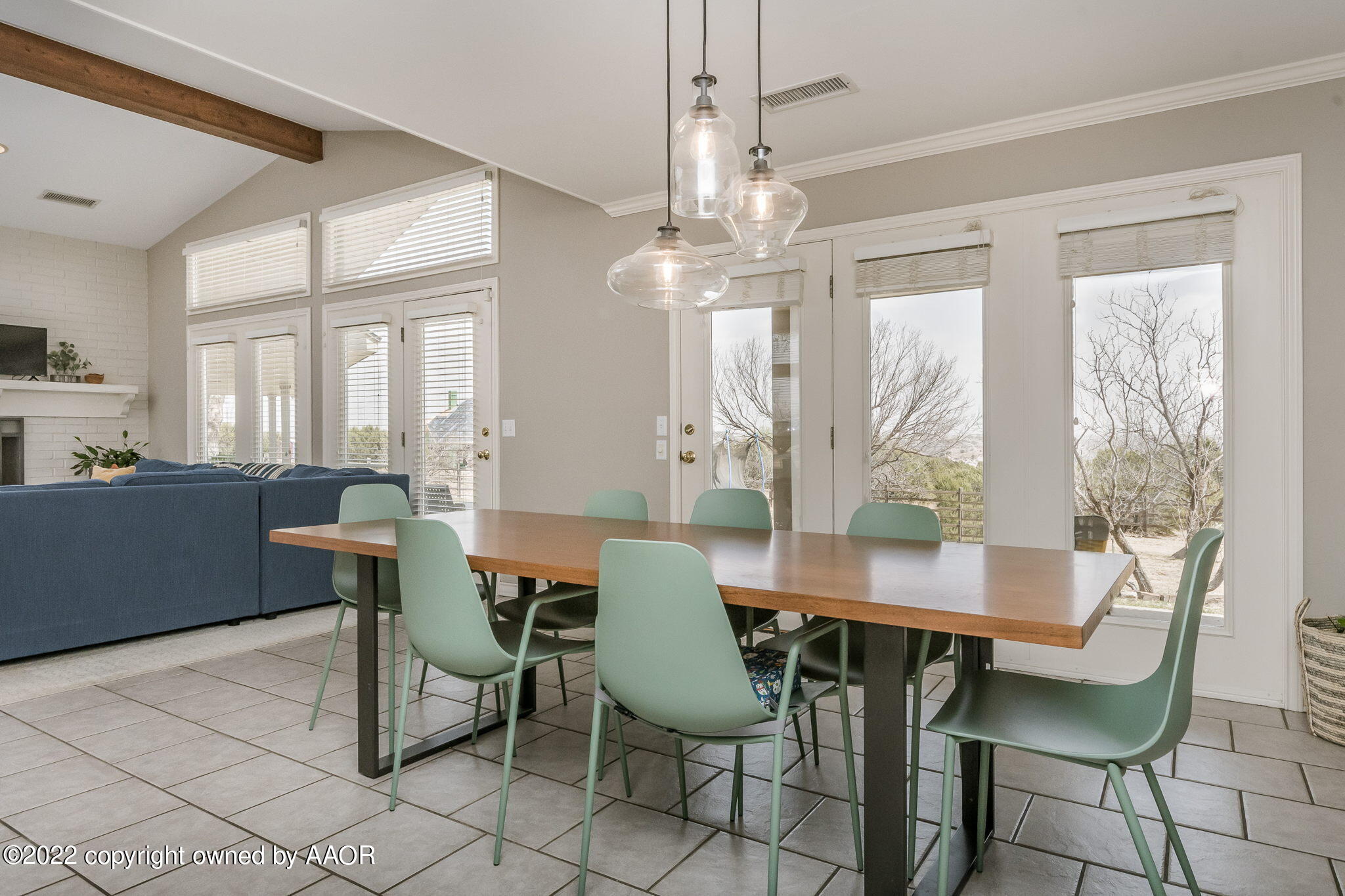 327 Lake Ridge Road Canyon, TX 79015 - Photo 8 of 31 a view of a dining room with furniture window and outside view