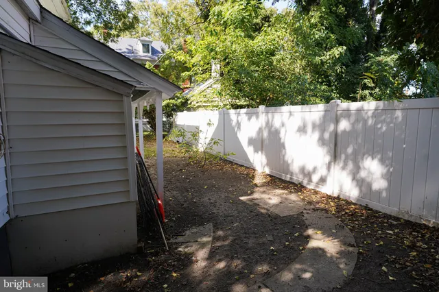 a backyard of a house