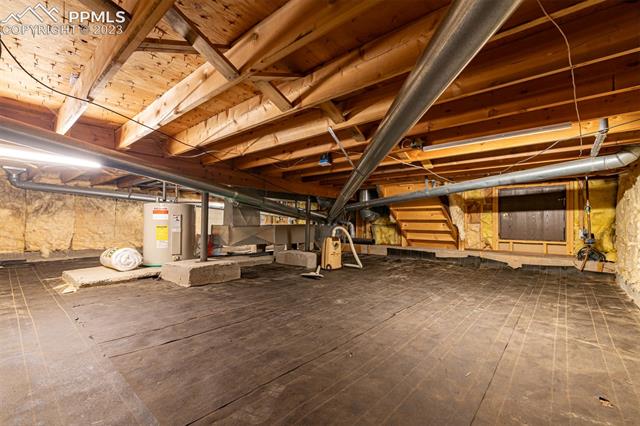 1775 Winnebago Road Colorado Springs, CO 80915 - Photo 32 of 32 Photo of the crawl space. insulated Water heater and HVAC in crawl space.