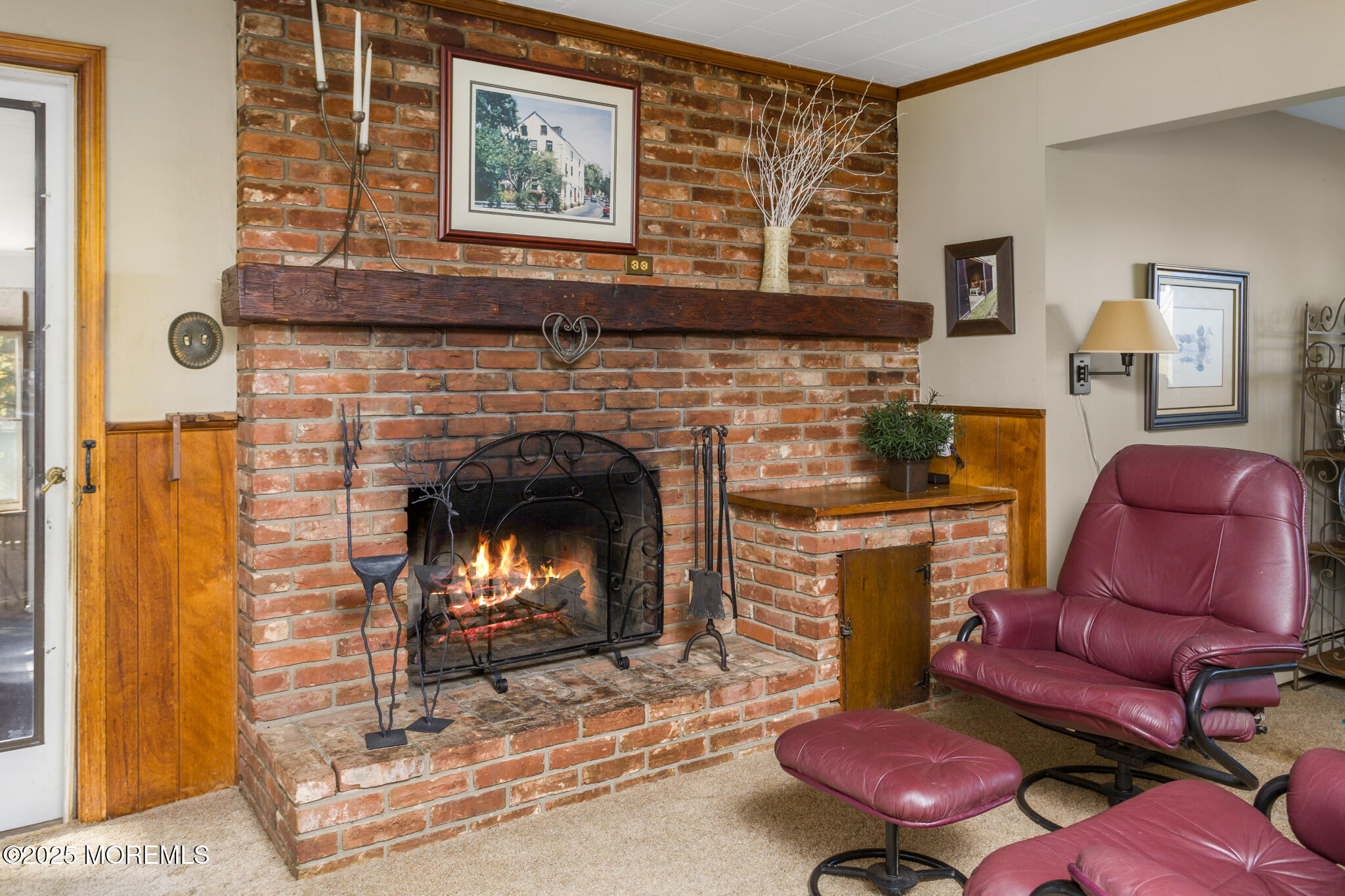 193 Burlington Path Road Cream Ridge, NJ 08514 - Photo 20 of 51 a living room with furniture and a fireplace