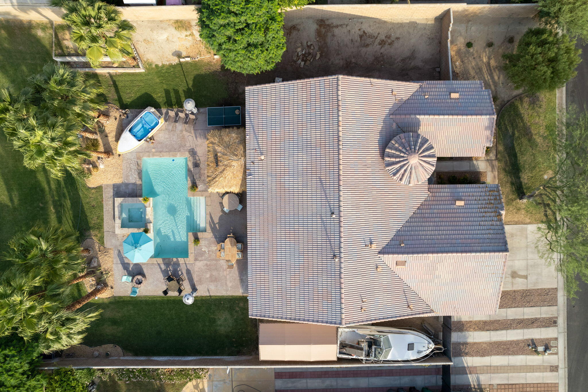 83258 Brighton Crest Drive Indio, CA 92203 - Photo 11 of 69 an aerial view of a house with a yard