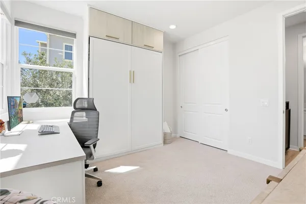 a living room with lots of furniture