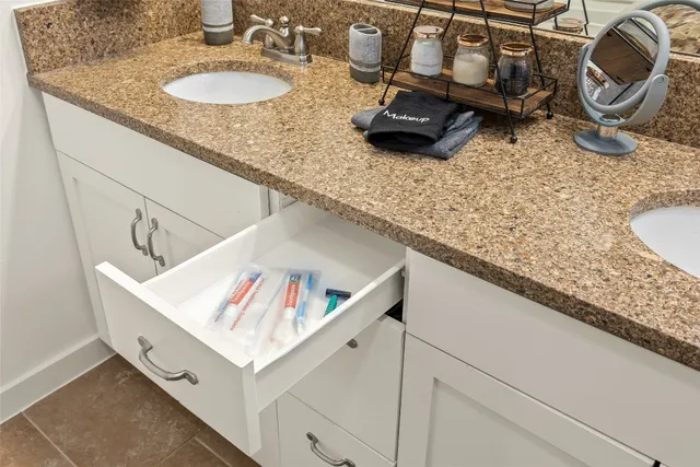 a room with storage and utility