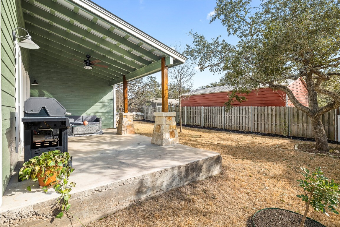 435 Hays Street Dripping Springs, TX 78620 - Photo 34 of 36 a view of outdoor space and porch
