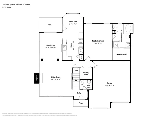 $2,300 | 14023 Cypress Falls Drive, Cypress, TX 77429