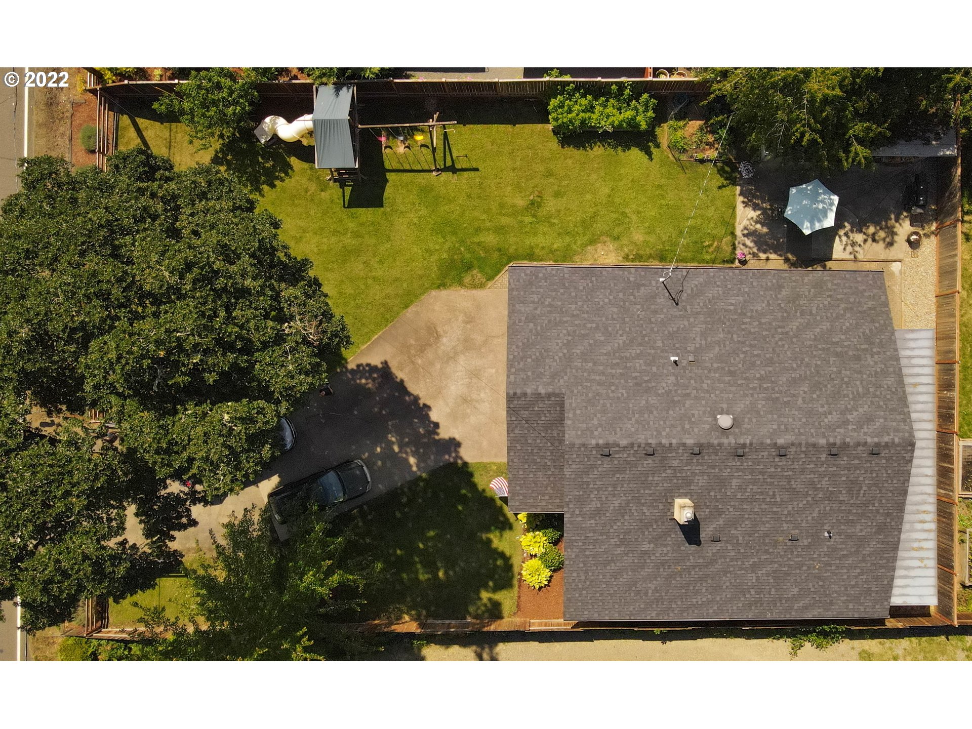 36227 Enterprise Road Creswell, OR 97426 - Photo 31 of 32 an aerial view of a house with a yard