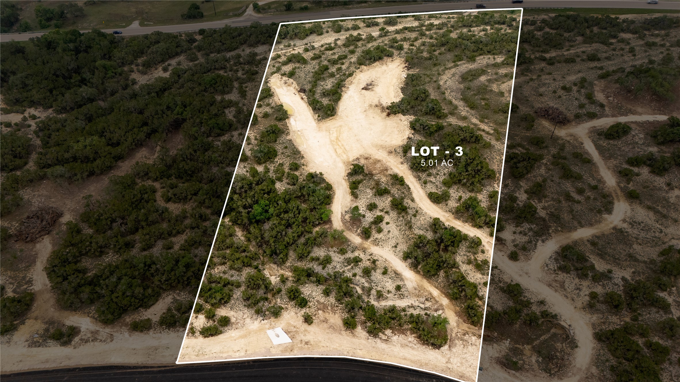 Lot 3 Ranch Road 165 Dripping Springs, TX 78620 - Photo 1 of 11 Lot lines are approximate and intended for visual reference only. Buyers are encouraged to verify boundaries with a survey.
