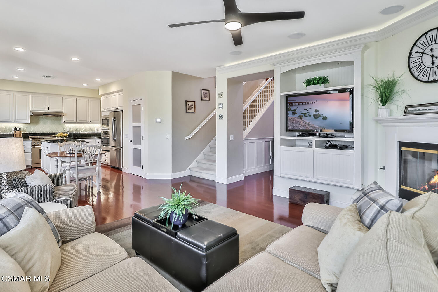 4904 Promenade Street Simi Valley, CA 93063 - Photo 18 of 63 a living room with furniture and a view of kitchen