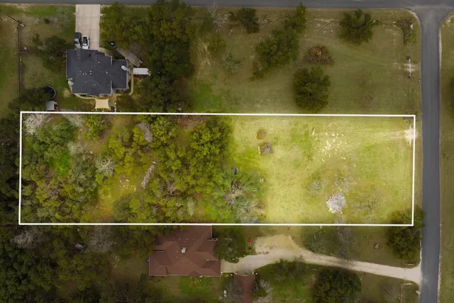 an aerial view of swimming pool