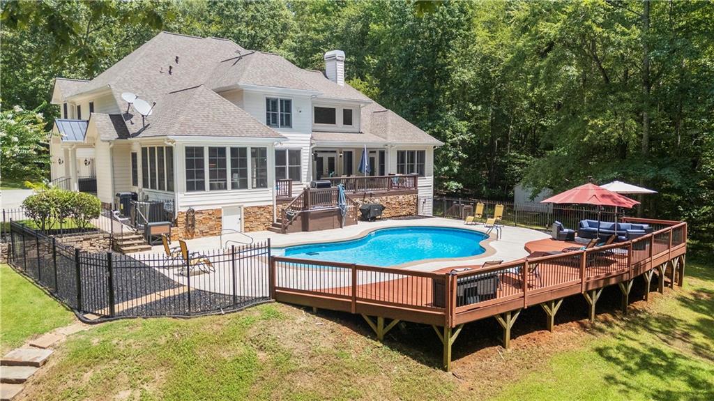 4185 Pool Road Winston, GA 30187 - Photo 49 of 51 a view of a house with pool and chairs