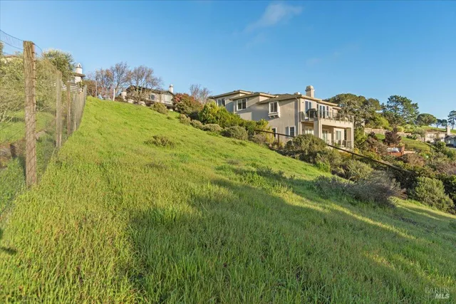 a view of an outdoor space and a yard