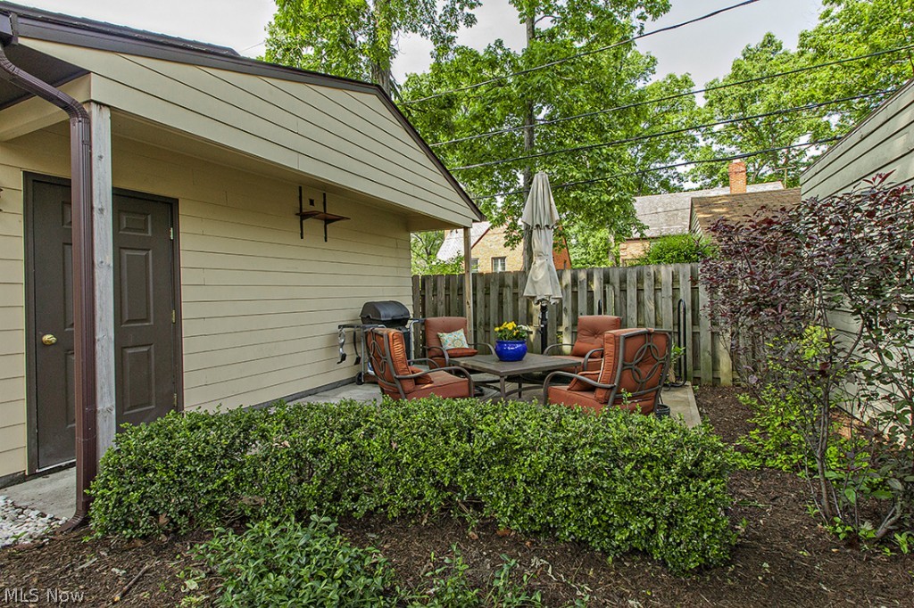 2478 Fenwick Road Cleveland, OH 44118 - Photo 20 of 22 A private patio was added to the rear yard when the new garage was constructed.