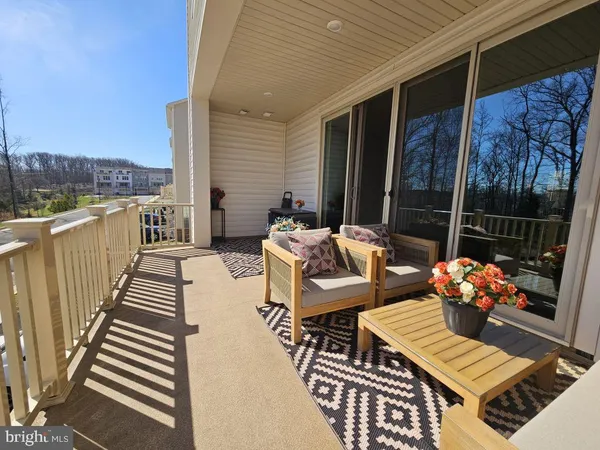 a outdoor living space with patio furniture