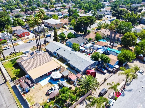 an aerial view of a city