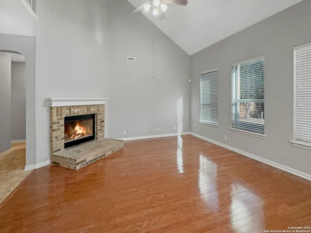 a view of a bathtub in bathroom