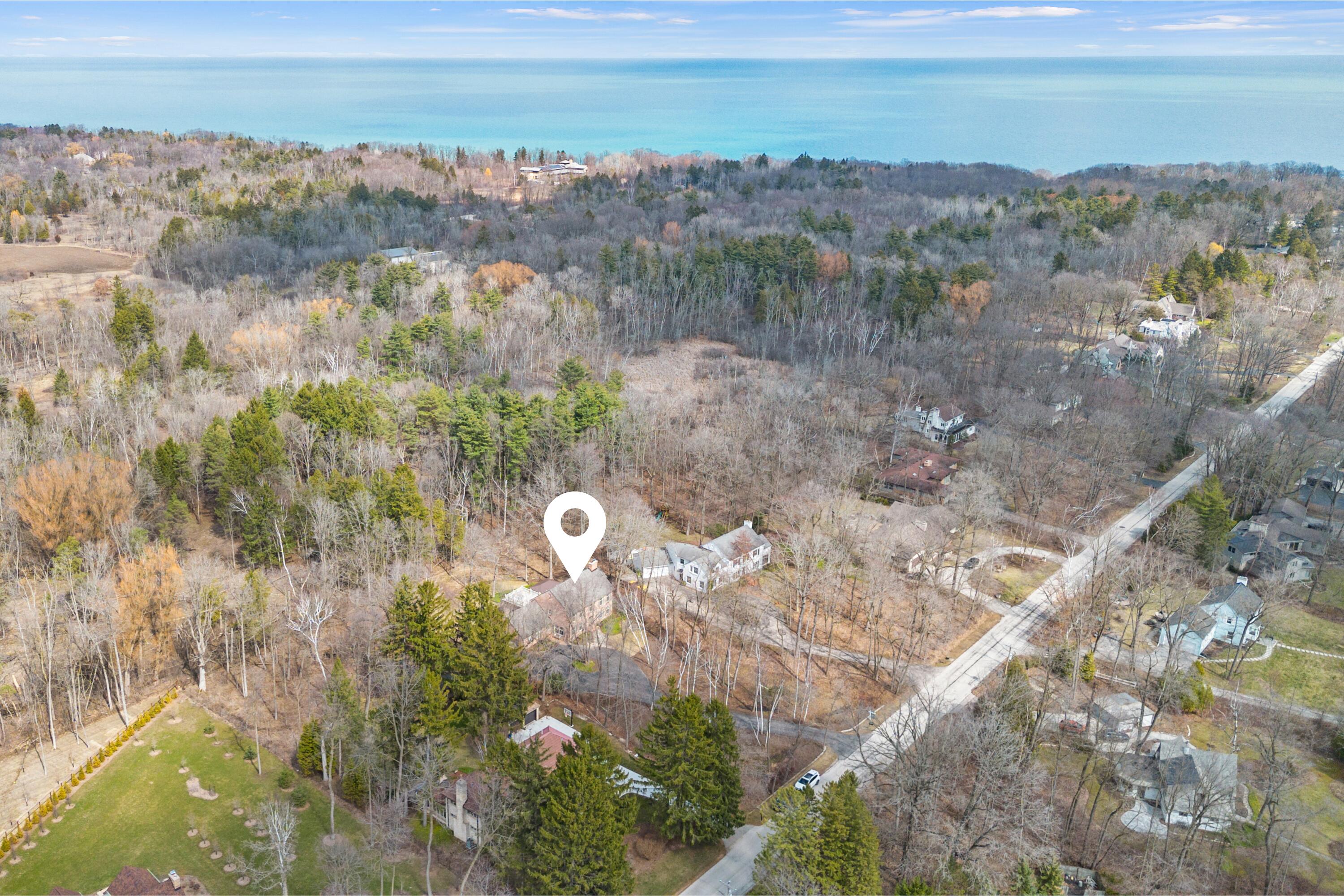 1260 East Dean Road Fox Point, WI 53217 - Photo 81 of 88 Aerial View