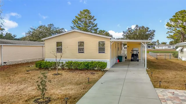 a view of a house with a patio