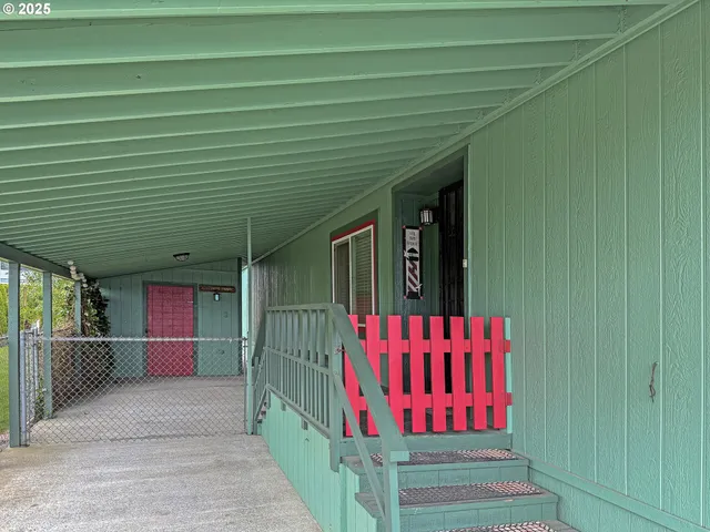 a backyard of a house