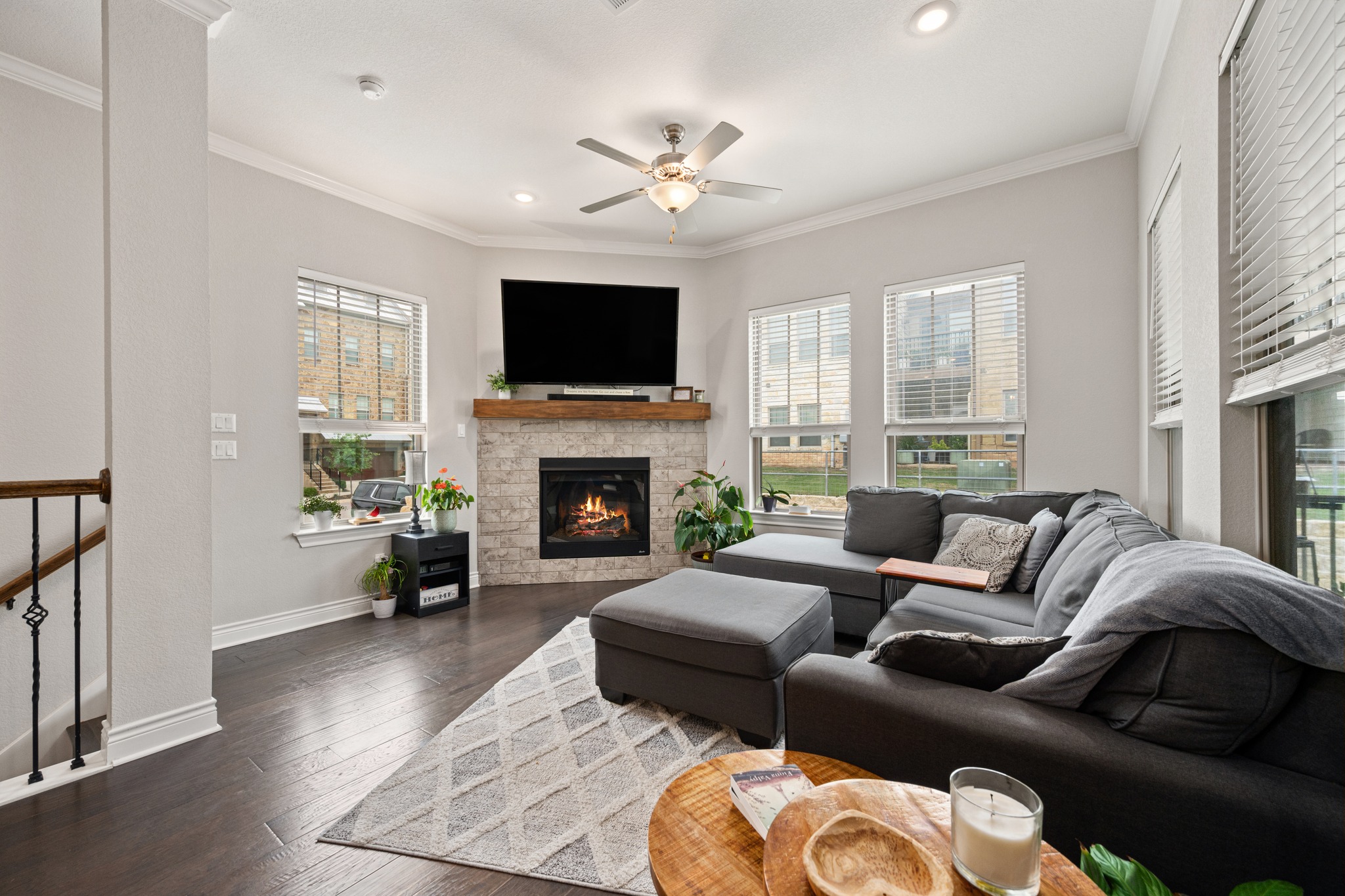 372 Adams Street Georgetown, TX 78628 - Photo 5 of 33 The living area features gas fireplace