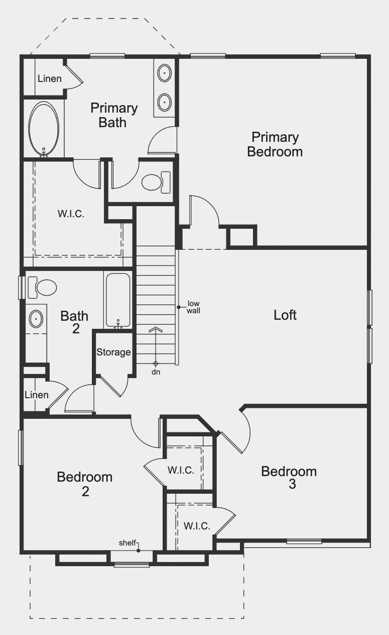 2707 Volute Houston, TX 77038 - Photo 28 of 28 Second level floor plan.