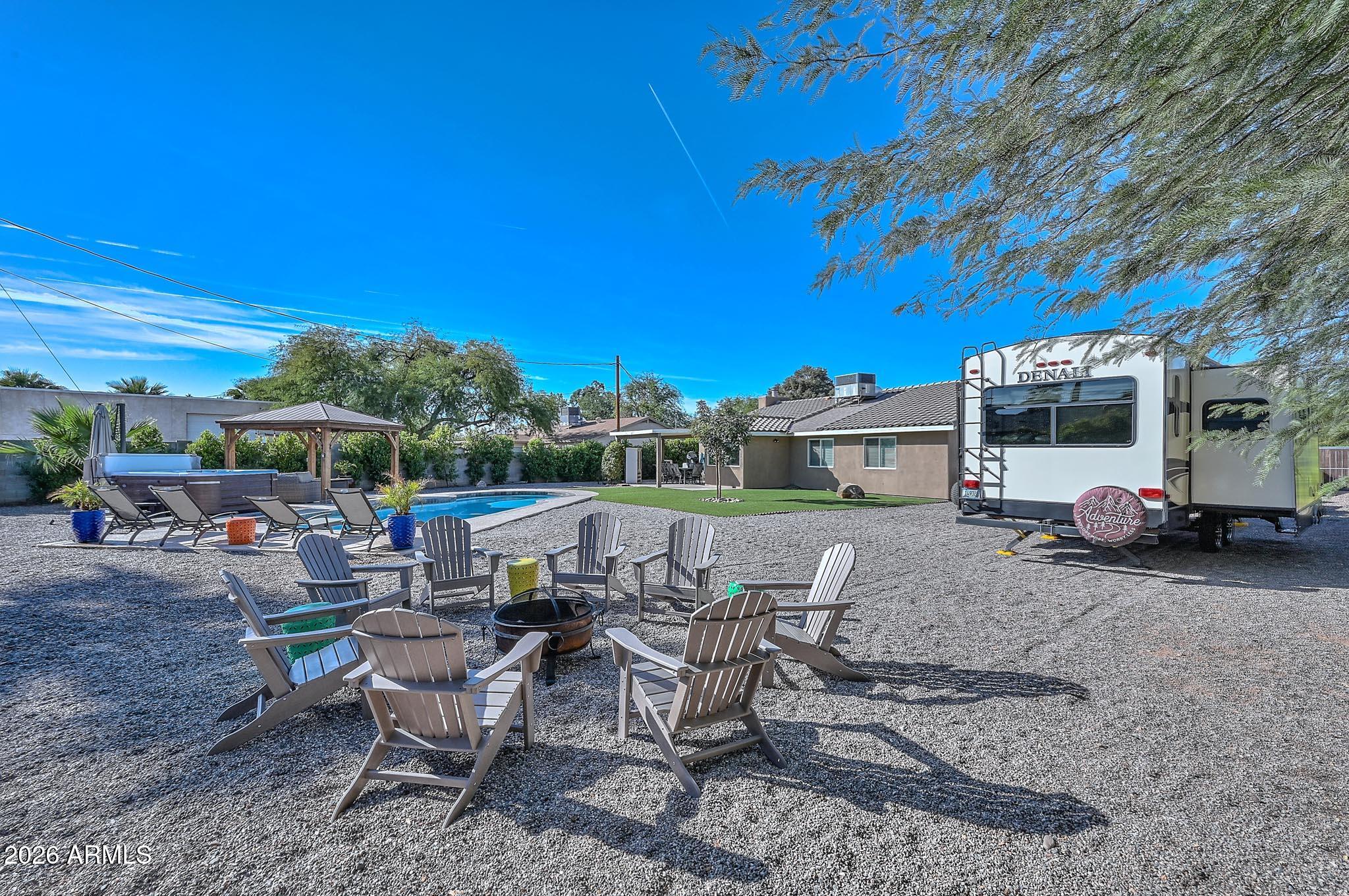 3043 North 34th Street Phoenix, AZ 85018 - Photo 35 of 36 Backyard-Firepit
