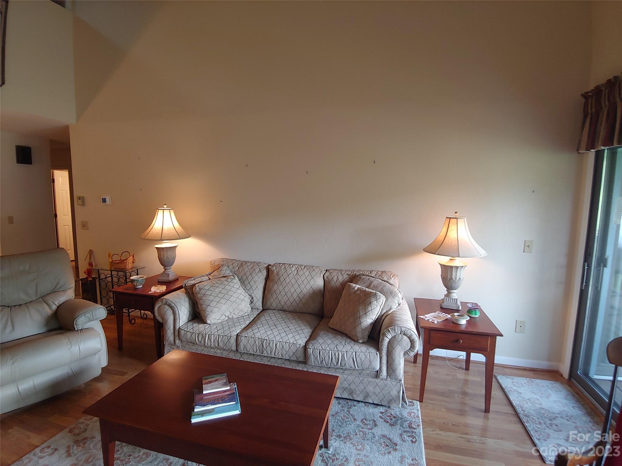 87 Willow Road, Unit D14 Waynesville, NC 28786 - Photo 23 of 47 a living room with furniture a lamp and a rug