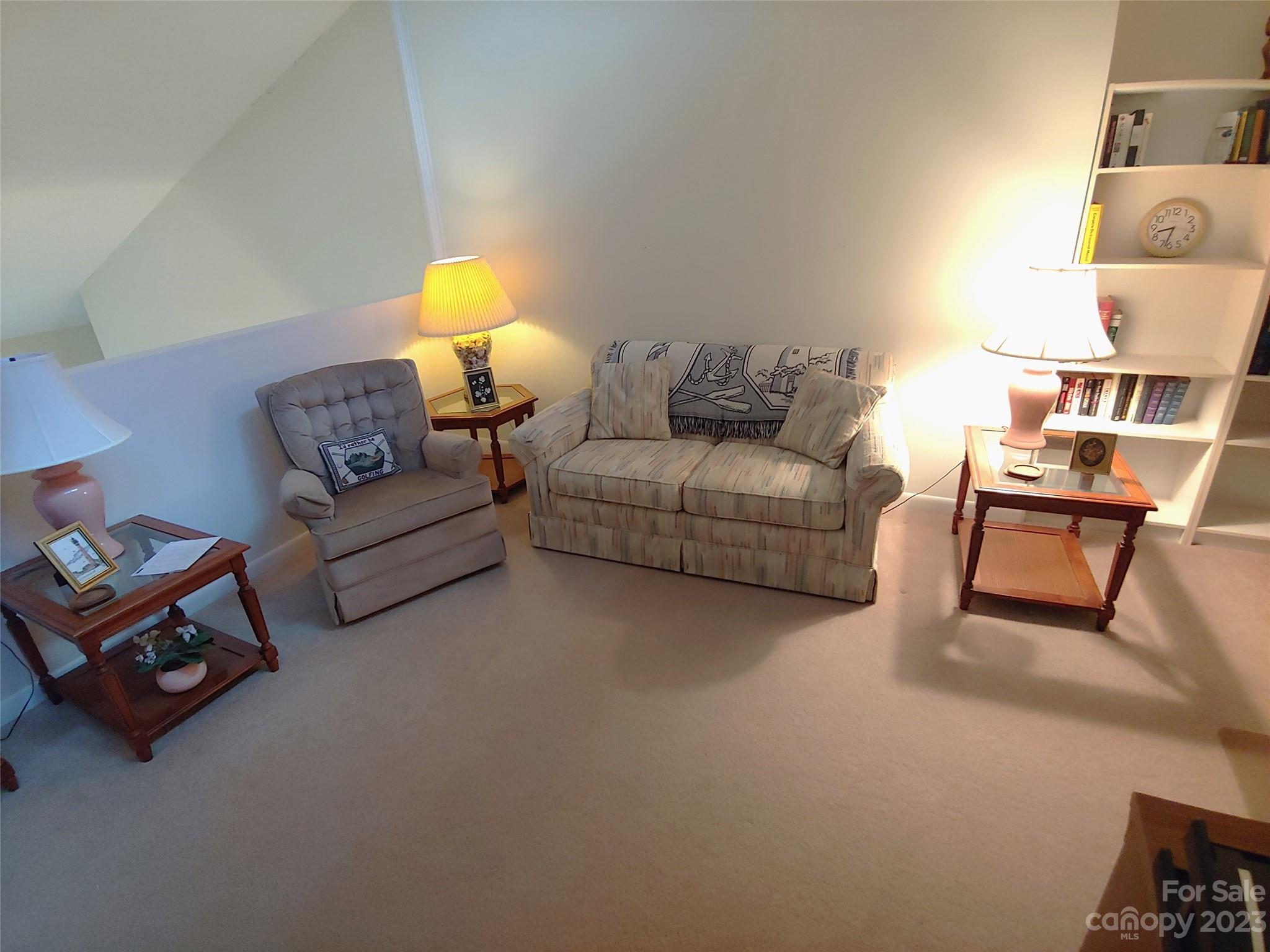 87 Willow Road, Unit D14 Waynesville, NC 28786 - Photo 41 of 47 a living room with furniture and a lamp