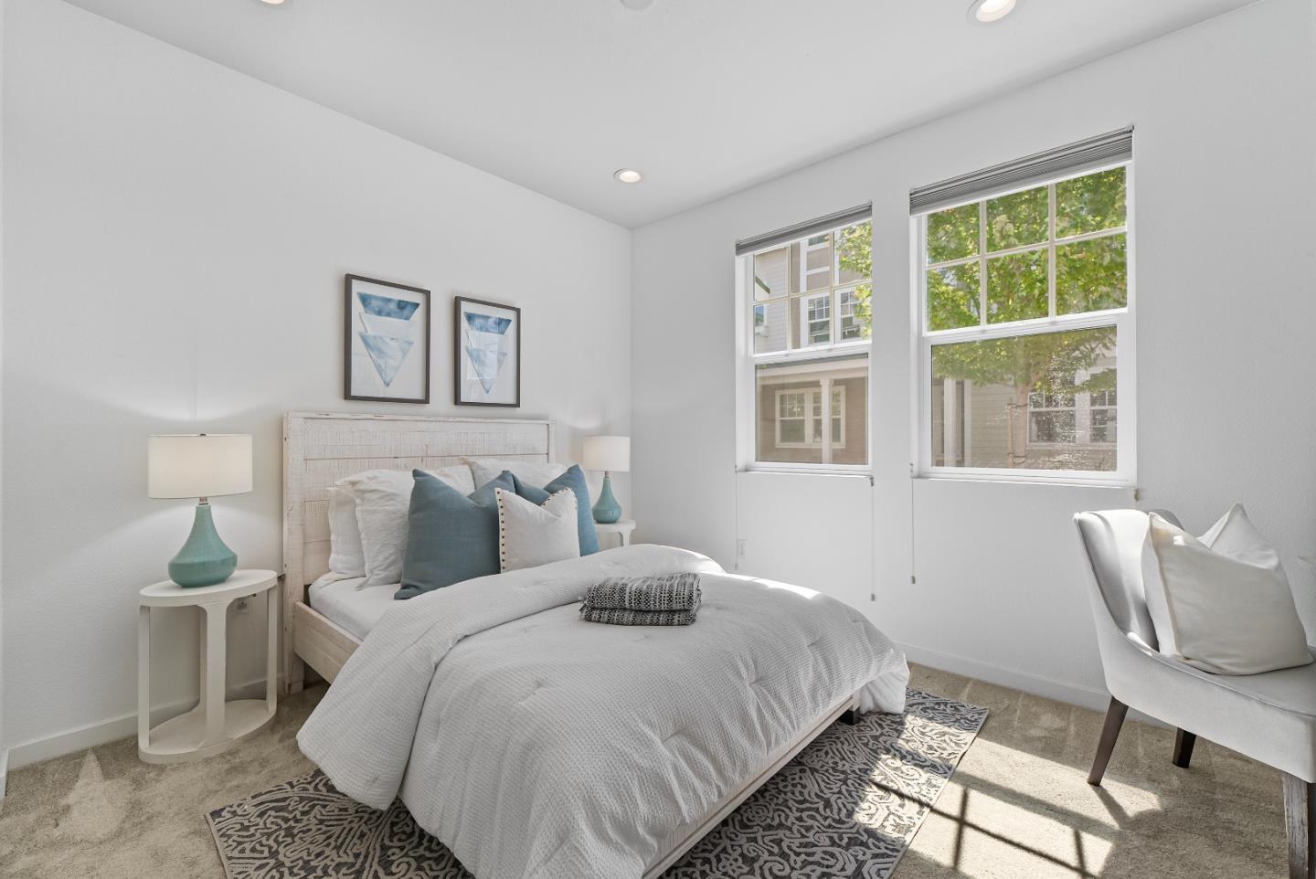 119 Orbit Way Mountain View, CA 94043 - Photo 29 of 46 a bedroom with a bed and wooden floor