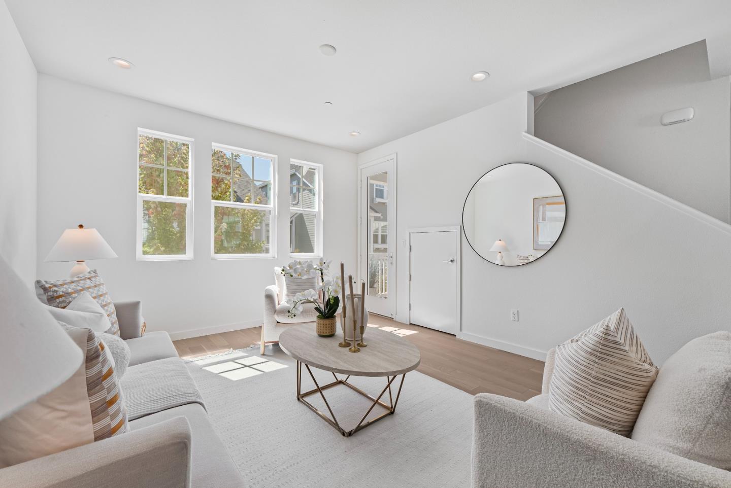 119 Orbit Way Mountain View, CA 94043 - Photo 3 of 46 a living room with furniture a window and a potted plant
