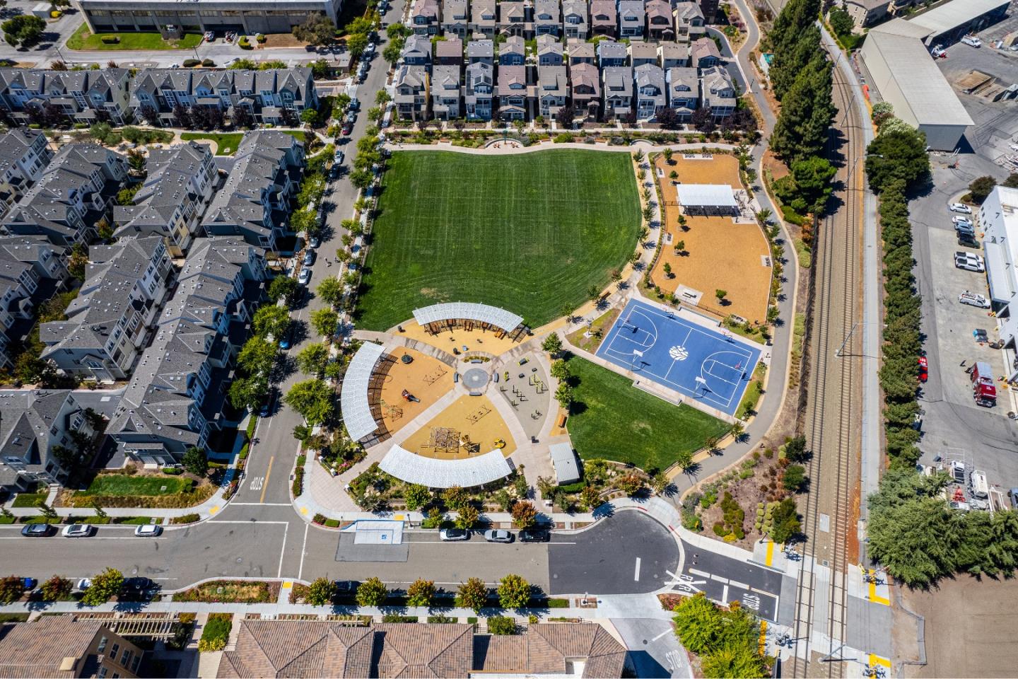 119 Orbit Way Mountain View, CA 94043 - Photo 46 of 46 an aerial view of houses with yard