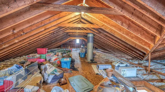 a backyard of a house with seating space