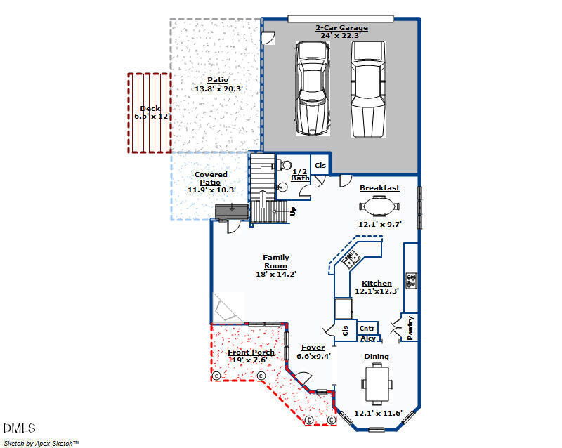 10518 Evergreen Spring Place Raleigh, NC 27614 - Photo 27 of 28 Floor Plan Layout-1st floor