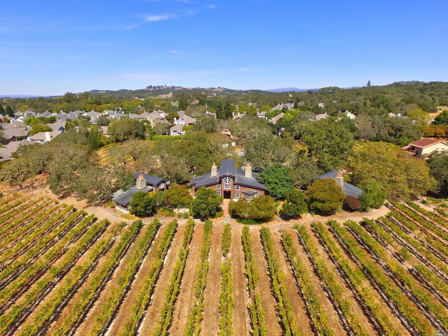 a view of city and mountain